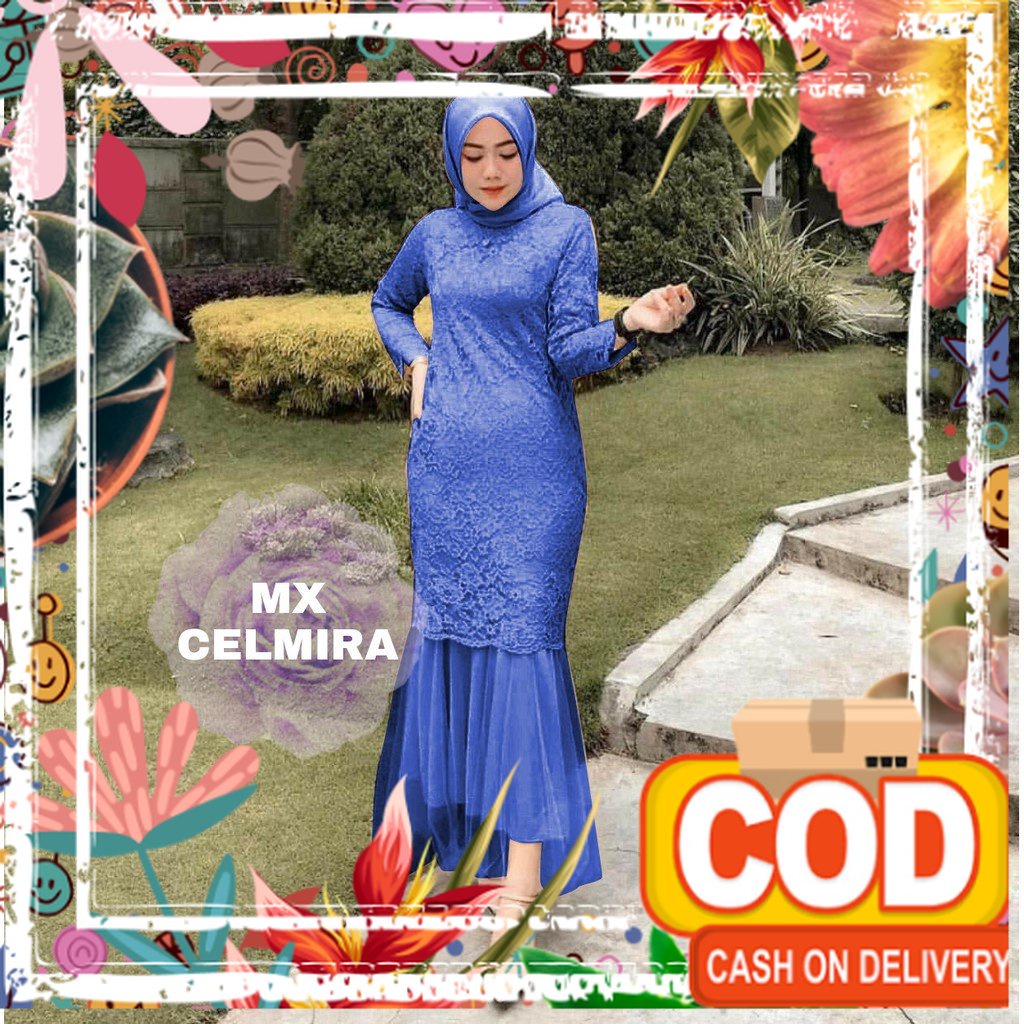 MAXI CELMIRA M/L PAKAIAN WANITA GAMIS WANITA GAMIS LEBARAN BAJU LEBARAN MUSLIM GAMIS DUYUNG MODEL TE