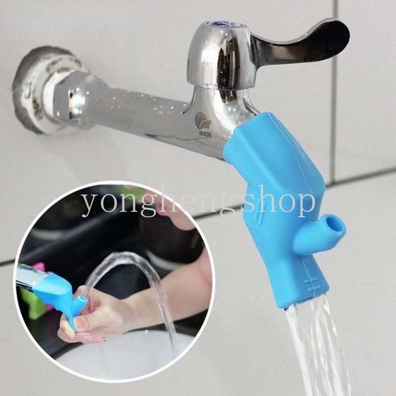 Adjustable Silicone Faucet Extender Water Tap Extension Washing Nozzle Extender Untuk Keran Wastafel Kamar Mandi Anti Percikan Air Panduan Untuk Cuci Tangan Anak