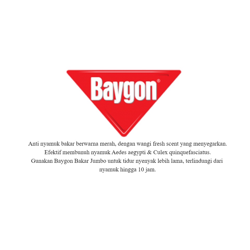 BAYGON Max Anti Nyamuk Bakar isi 5 Pasang Baygon Coil Jumbo Max Merah 10Hr 150g OBAT NYAMUK BAKAR BAYGON MAX DBD