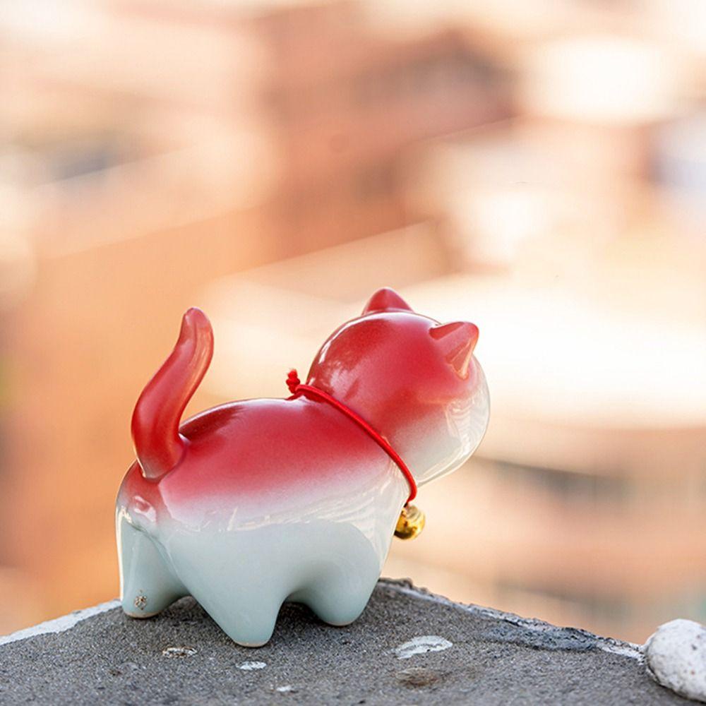 [Elegan] Patung Hewan Peliharaan Teh Mobil Rumah Tanah Liat Ungu Aksesoris Teh Hias Cina