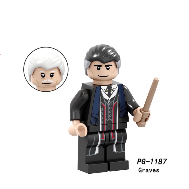 Harry Potter Series Minifigure Hammoody Voldemort Credence Barebone Draco Malfoy Rakitan Mainan Blok Bangunan