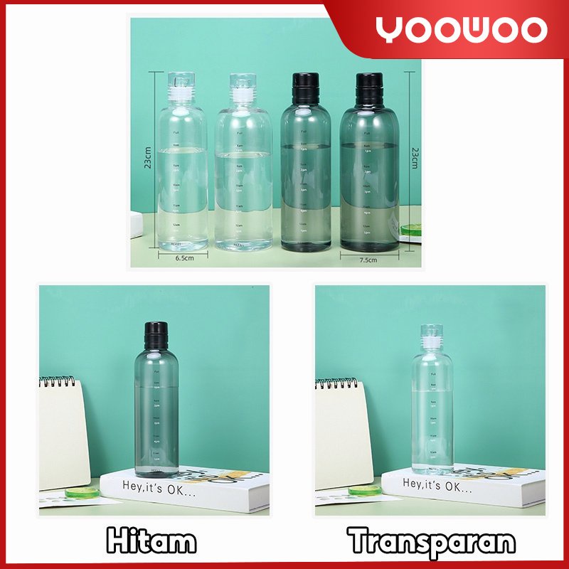 Botol minum 500ml &amp; 750ml / botol transparan / botol olahraga / botol portable