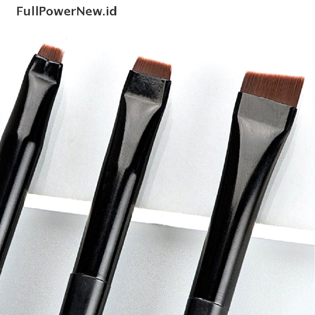 Power 3Pcs Brush Makeup Eye Brow Eyeliner Pen Pensil Alis Brush Alat Makeup Alis ID