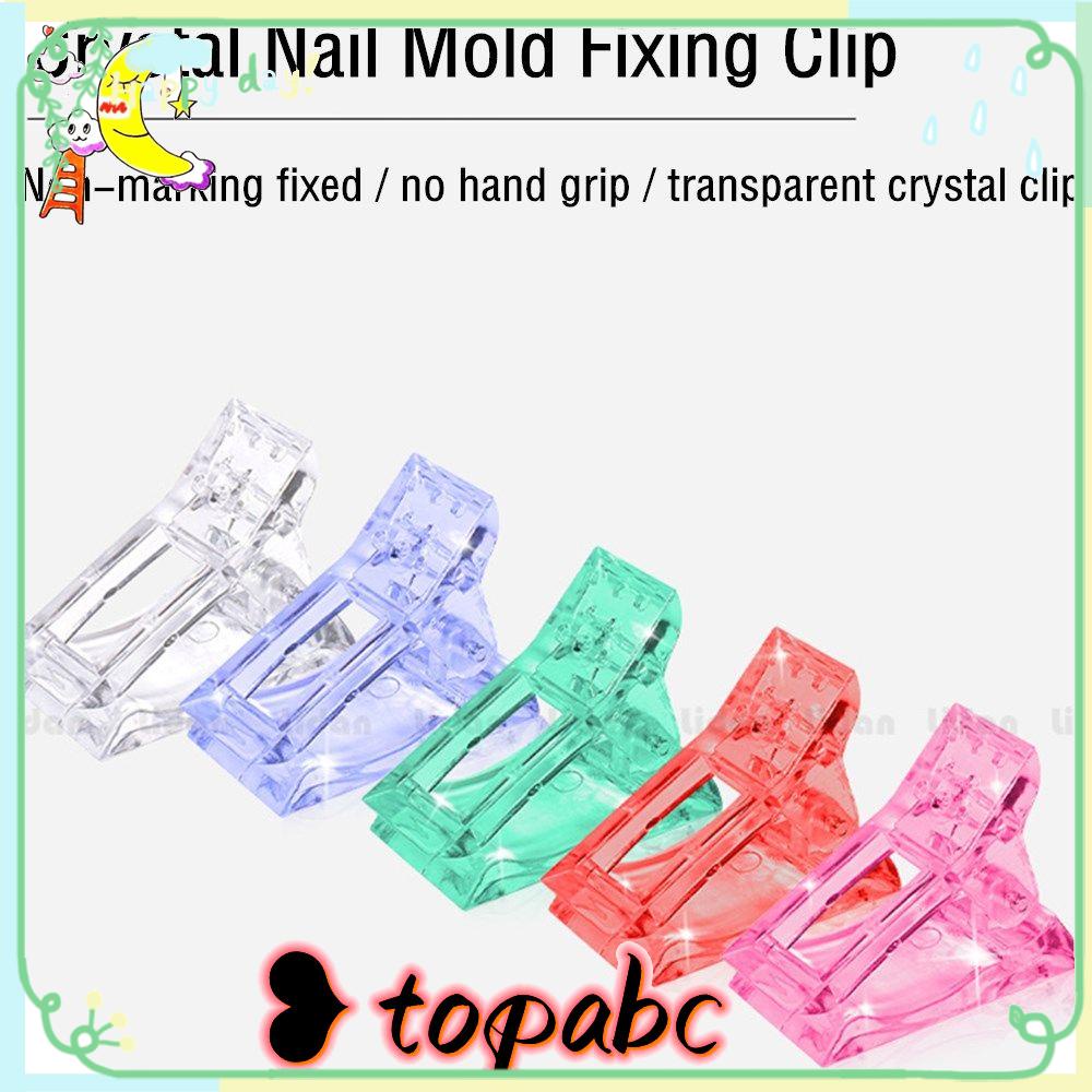 TOP Nail Tips Clip New Fingernail Extension Manicure Art Builder Extension Clamp