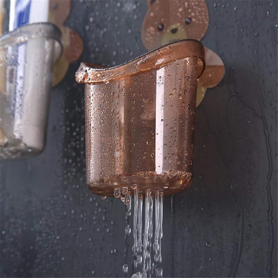 [DZS] TEMPAT SIKAT GIGI ODOL KARAKTER BERUANG DISPENSER HOLDER GANTUNGAN RAK KAMAR MANDI WADAH SERBAGUNA