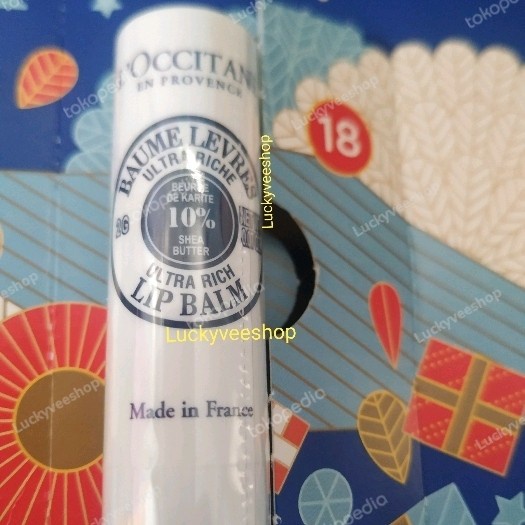✿ BISA COD✿ Loccitane Shea butter 10% ultra rich Lip Balm (travel size)
