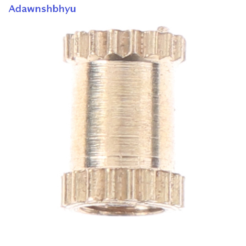 Adhyu 100pcs M3 nut Injection Moulding Kuningan Knurled Drat Sisipan Mur ID