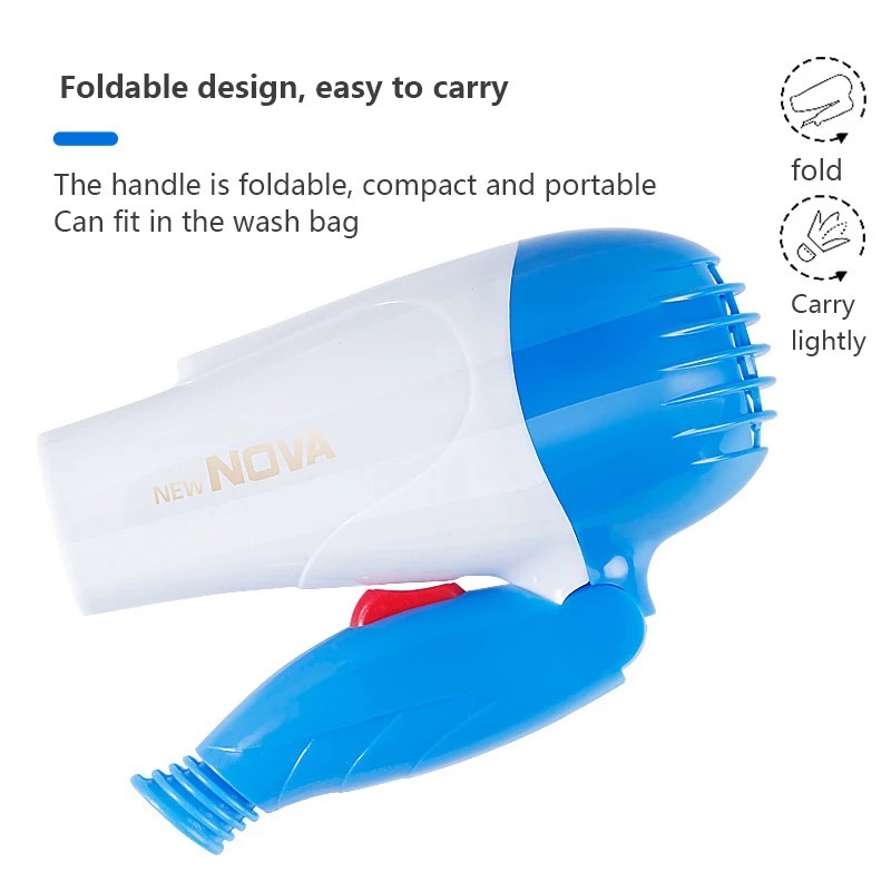 [M7[ HAIR DRYER MINI LIPAT NOVA / PENGERING RAMBUT MINI LIPAT / ALAT PENGERING RAMBUT / HAIR DRYER NOVA-1290