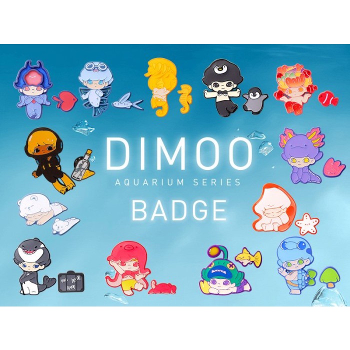 Pop Mart Dimoo Aquarium Badge Series You Choose