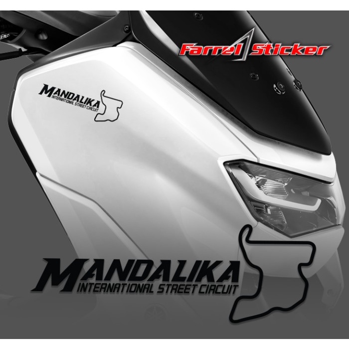 Stiker Sirkuit Mandalika Sticker Circuit Mandalika - Putih, 15cm