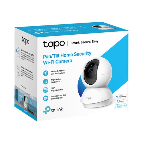 TPLink TAPO-C210 Pan/Tilt Indoor Wireless Home Security Camera Tapo C210 M M9