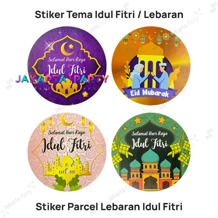 STIKER TOPLES LEBARAN IDUL FITRI 10 PCS / STIKER LEBARAN IDUL FITRI