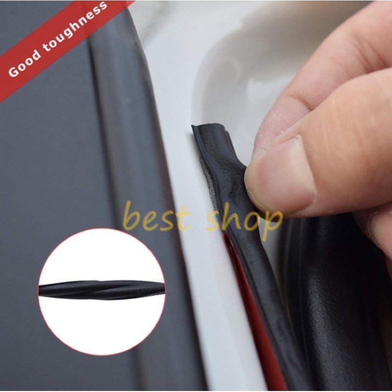 5meter Universal Kedap Suara Mobil Silence Skema Kualitas Tinggi Karet Seal strip Bentuk B Isolasi Bumper strip Aksesoris interior Mobil