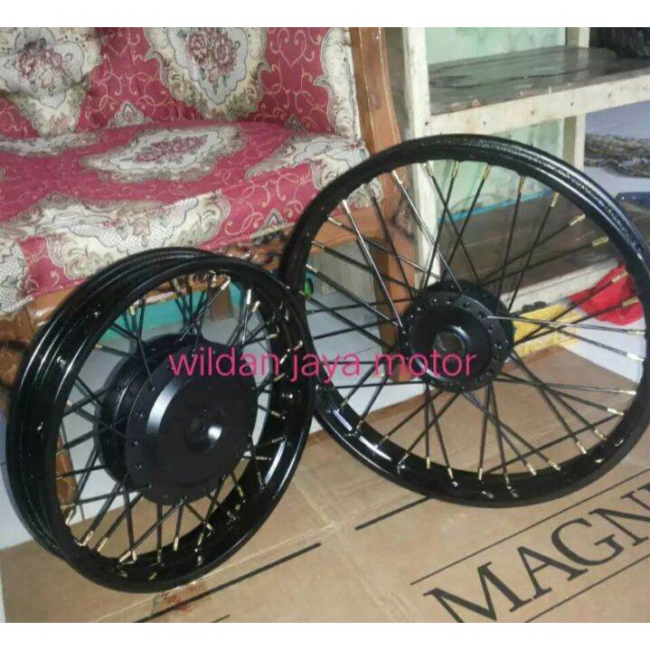 velg pelek jari-jari hitam pariasi Honda beat /model trail ring 14 17