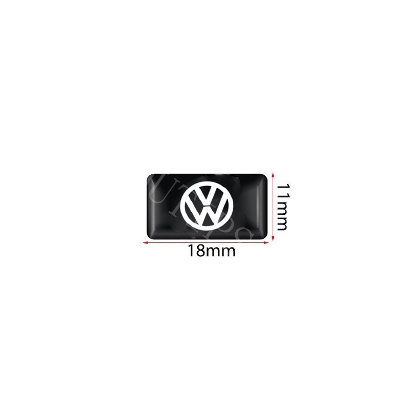 Volkswagen 10Pcs 3D Car Stickers Steering Wheel Door Window Switch Button Badge Decoration Suitable For Polo mk7 Scirocco Beetle Golf mk3 mk6 Passat B5 B6 B7 CC B8 T5