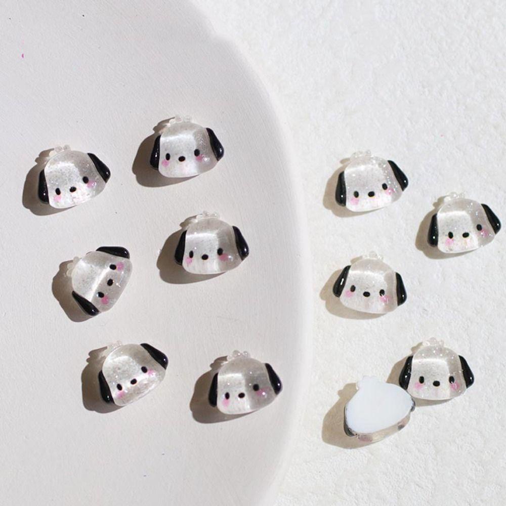 Needway  Dekorasi Nail Art 3D DIY Kuromi Resin Kawaii Cinnamoroll Hiasan Kuku Hewan