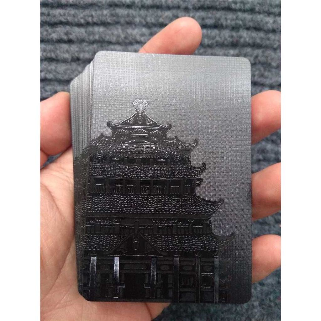 Black Diamond Kartu Poker Remi Plastik Waterproof - K8356 ( Mughnii )