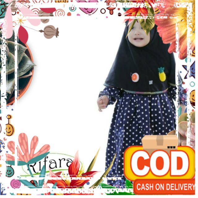 GAMIS ANAK by RIFARA Ukuran S 2-3Tahun / dark grey