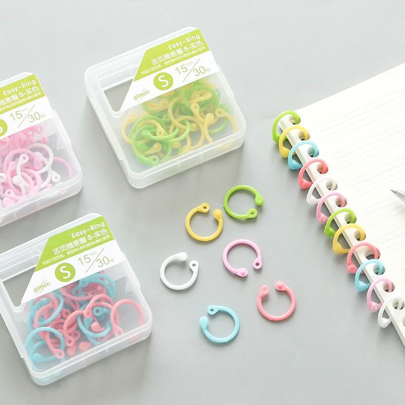 

Ring Binder Loose Leaf Bahan Plastik Tanpa Melubangi Buku