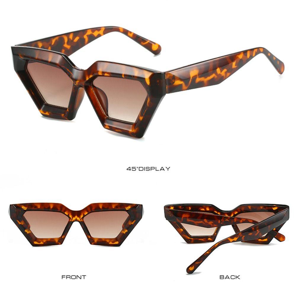 R-flower Cateye Kacamata Vintage Frame Tebal Poligon Wanita Pria Sunnies