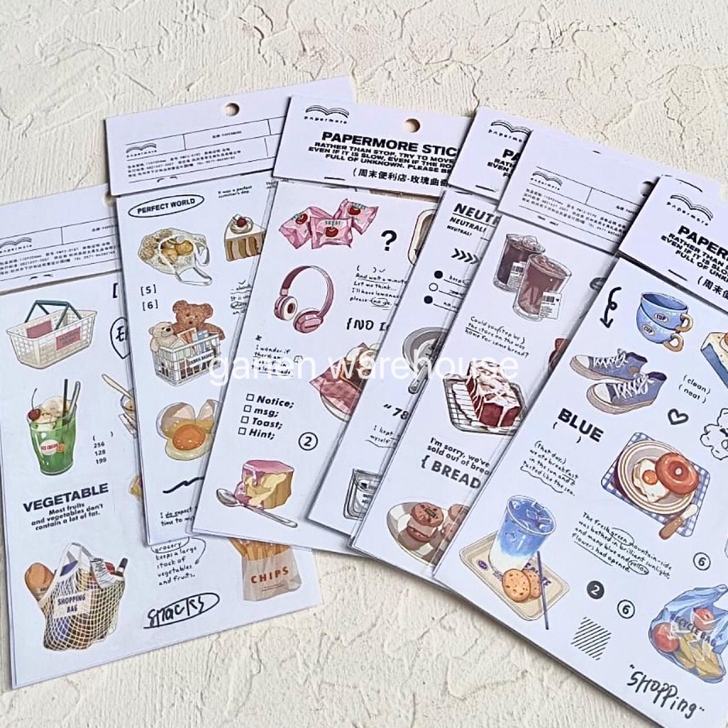 

[GW] Sticker Aesthetic 2 Lembar Journal Dekorasi