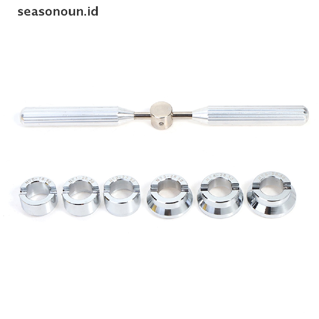 Seasonoun 1Set 5537alat Pembuka Belakang Jam Tangan Dies Kit Watch Case Cover Closer Untuk Rlx Tudor.