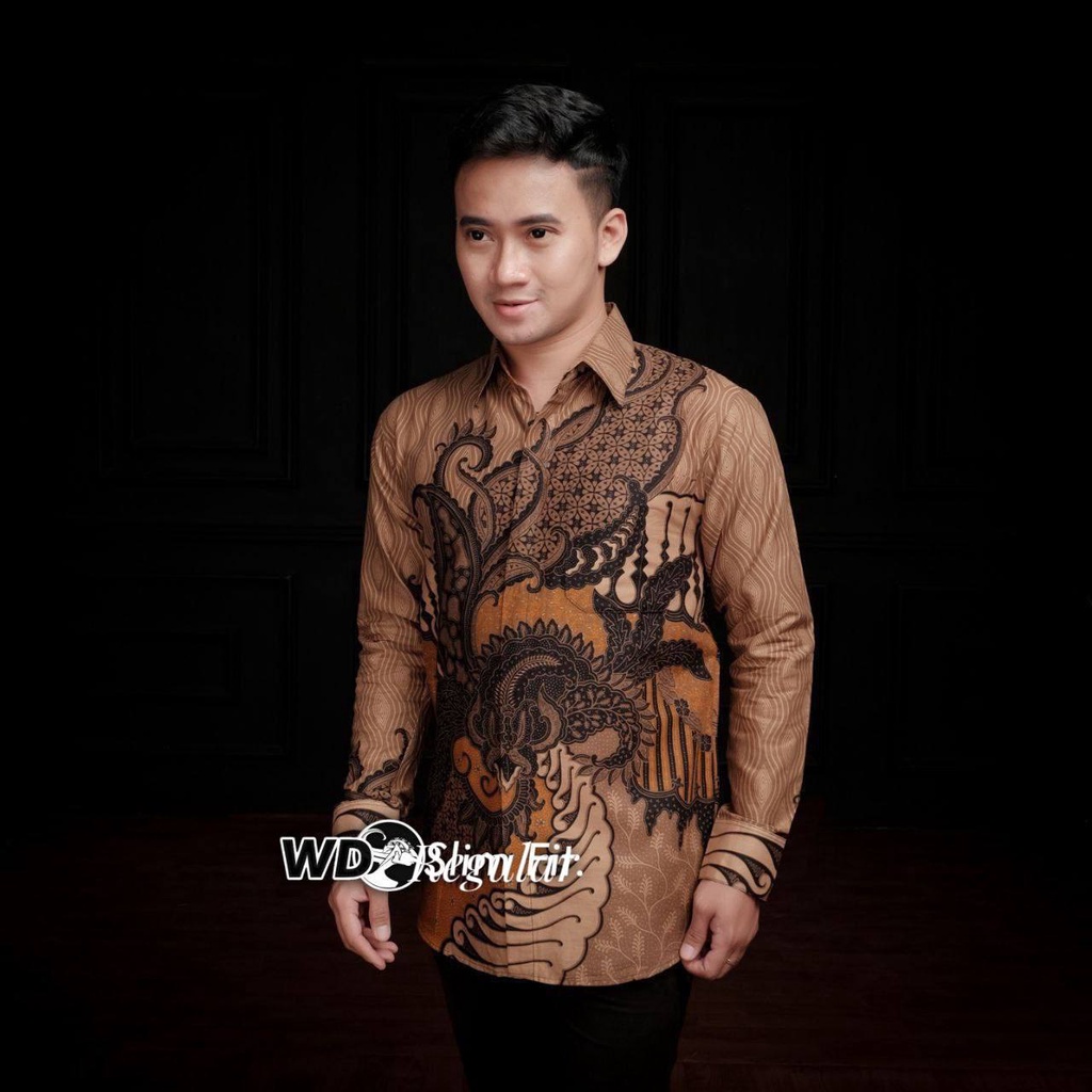 batik pria kemeja batik pria lengan panjang size m l xl xxl terlaris