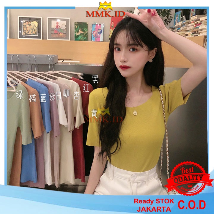 Kaos Rajut Wanita / Atasan Wanita Fashion Korea / Baju Korea Import Bahan Lembut