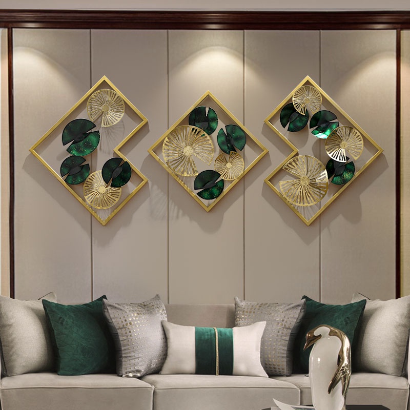 ( MEGAH FURNITUR ) Dekorasi Dinding Klub Hotel Koridor Gantung Dinding Besi Tempa Mewah Eropa Orname