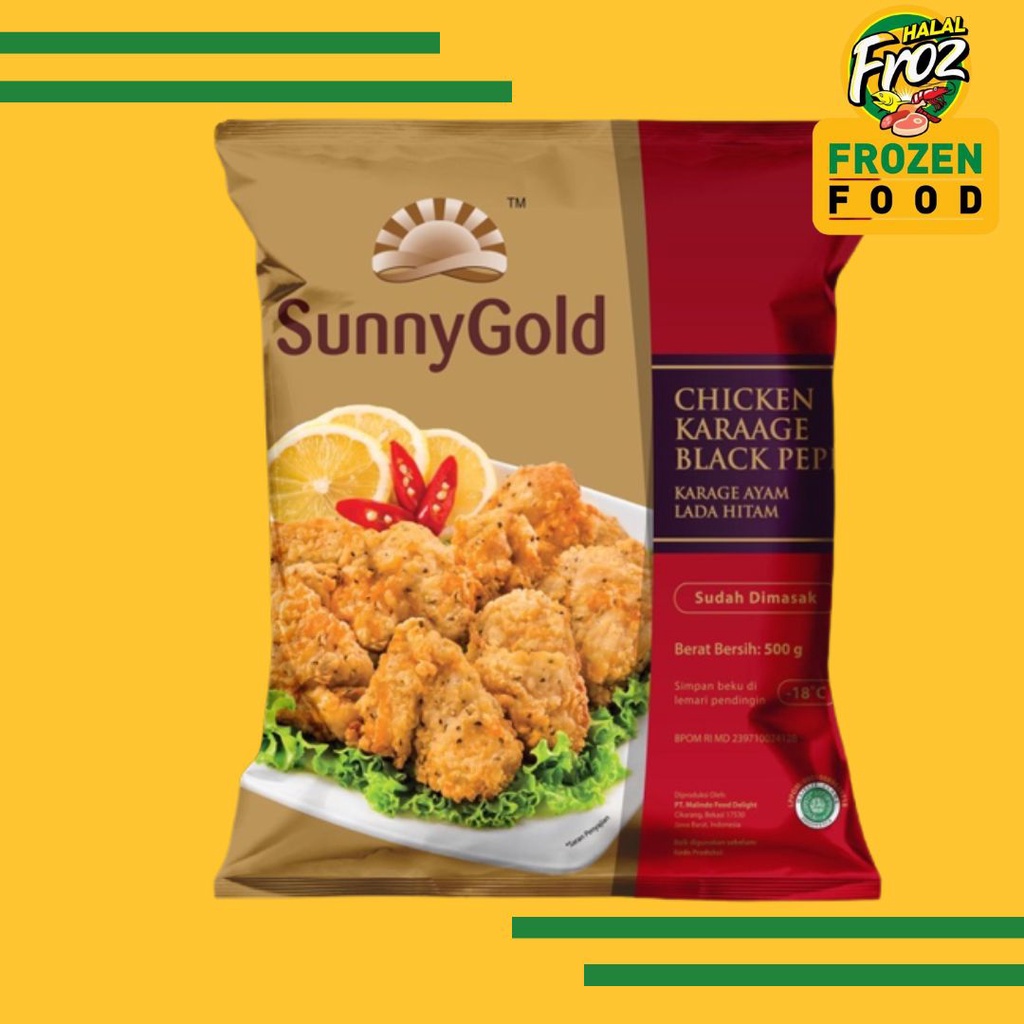 

SunnyGold Chicken Karage Lada Hitam 500gr InstantSameday Ready Ciputat