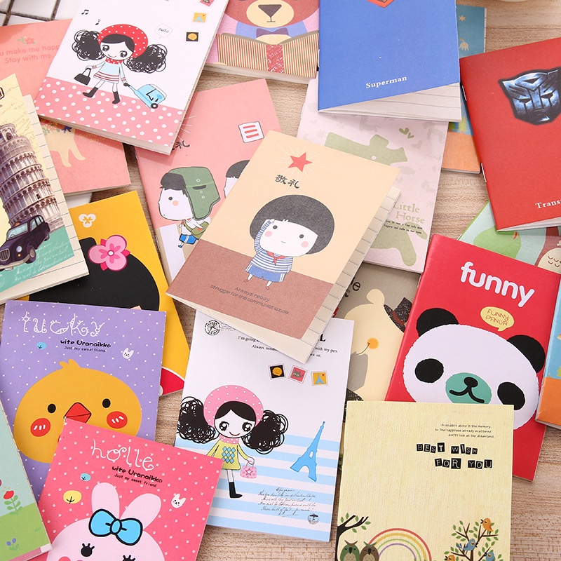 

[4D] Buku Tulis Mini Motif Kartun Note Book Mini Cartoon Mini Book Notepad Karakter Buku Tulis Memo Kecil Murah Import