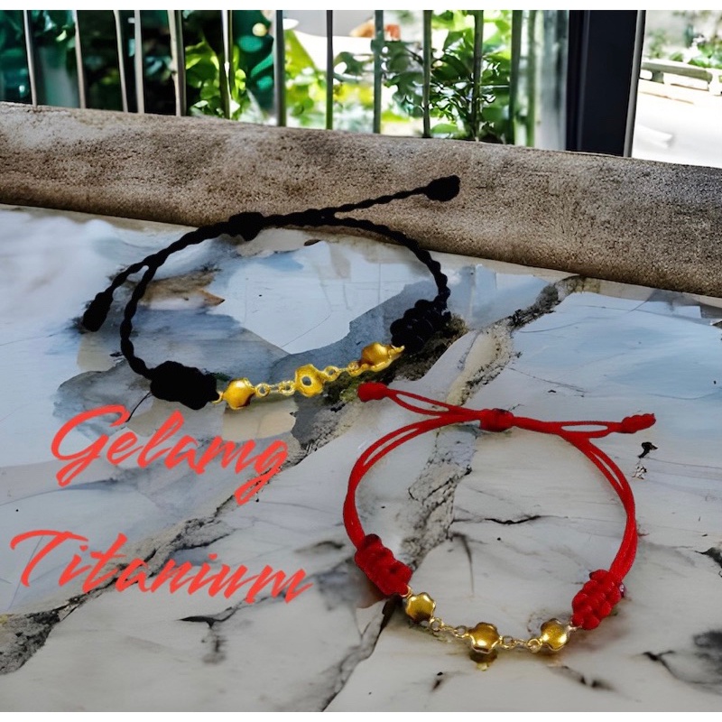 gelang titanium//gelang serut//perhiasan//titanium