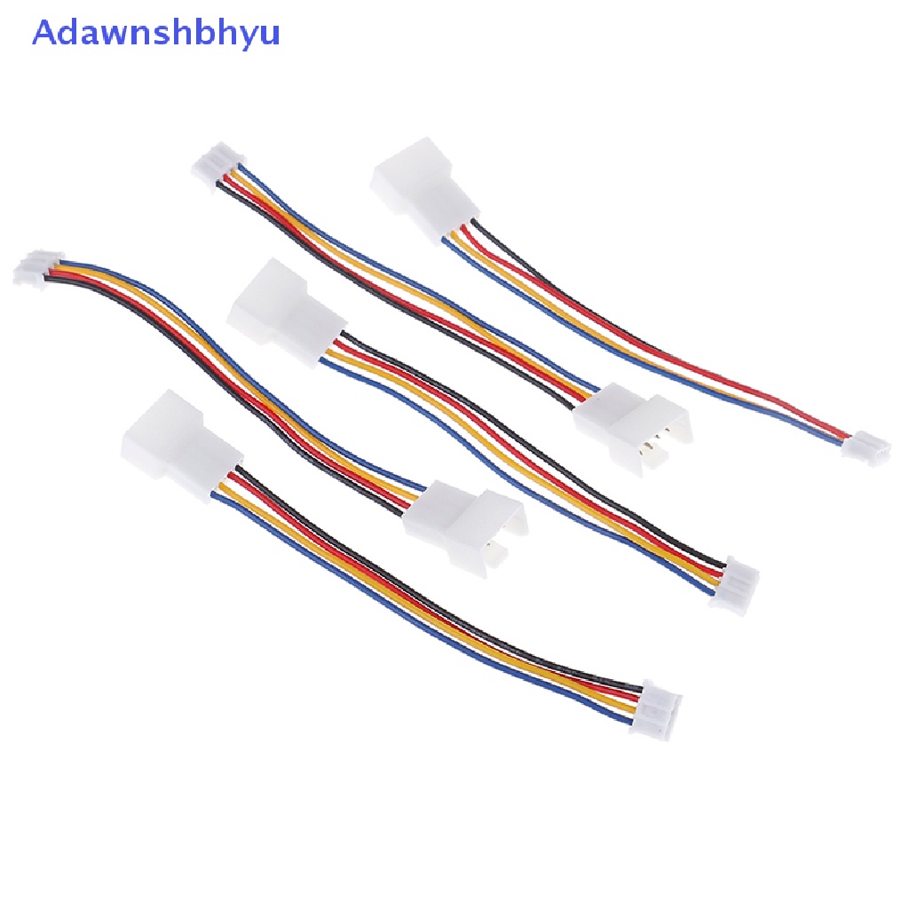 Adhyu 2Pcs Kipas Angin 4pin Kecil Universal Ke 3pin 4pin PWM connector extension cable ID