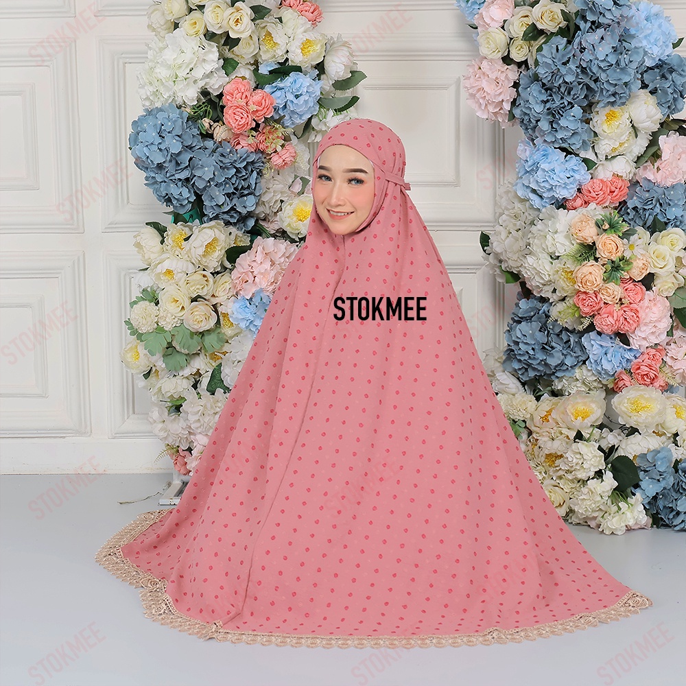 Mukena Crinkle Twotone Uragiri 2in1 Jumbo Bahan Lembut Nyaman Dipakai saat Ibadah