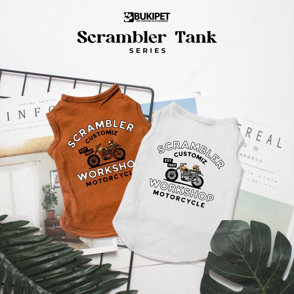 baju kucing anjing kelinci monyet lucu murah  aksesoris hewan kecil - SCRAMBLER TANK SERIES