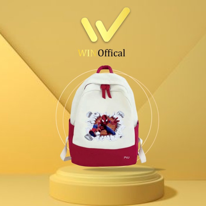 Tas Ransel Sekolah Anak Backpack Model Spiderman tk sd smp Win Official