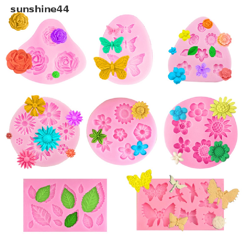 Sunshine Cetakan Kue Silikon 3D Permen Coklat DIY Cake Cookie Cupcake Sabun Molds ID