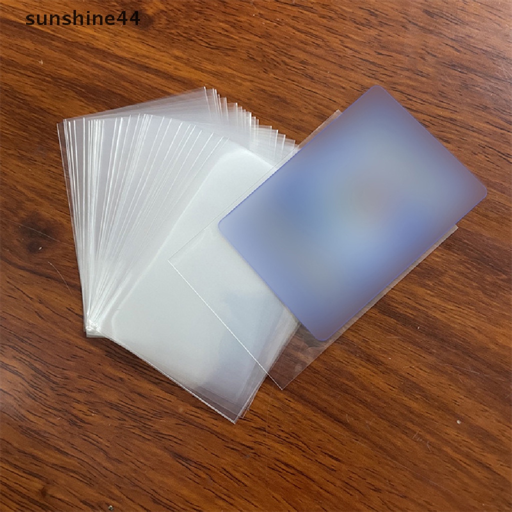 Sunshine 100pcs Card Sleeves Game Kartu Poker Pelindung Idol Photocard Protector ID