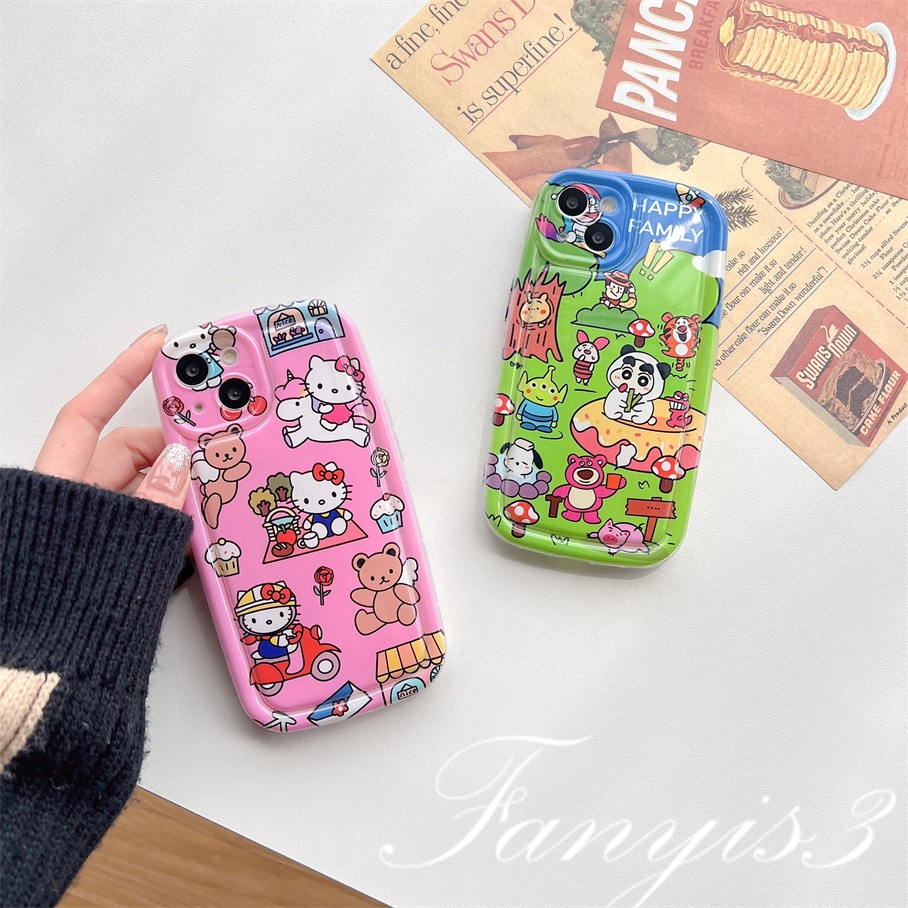Compatible With Samsung A14 A34 A54 A04 A04s A12 A13 A03 A03s A23 A52 A52s A22 A32 A51 A71 A50 A50s A30s A11 M11 Kompatibel Dengan Kartun Kitty Animal Phone Case Bening TPU Soft Cover