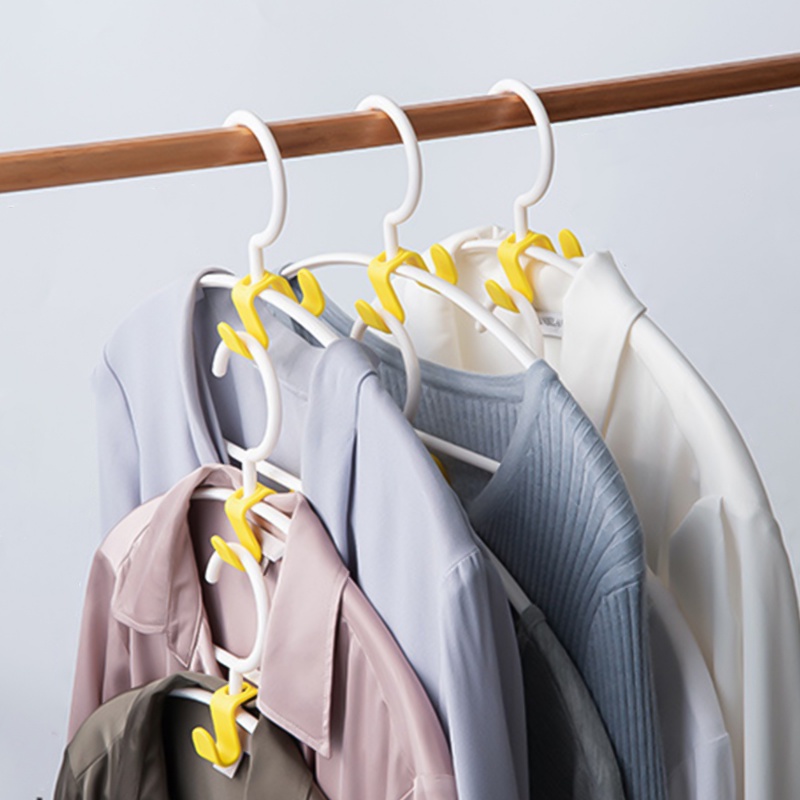 Gantungan Baju Tipe S Rumah Tangga Kait Sambung/Hemat Ruang Tahan Lama Dapat Ditumpuk Non-Slip Gantungan Baju/Lemari Closet Pasak Organizer Aksesoris