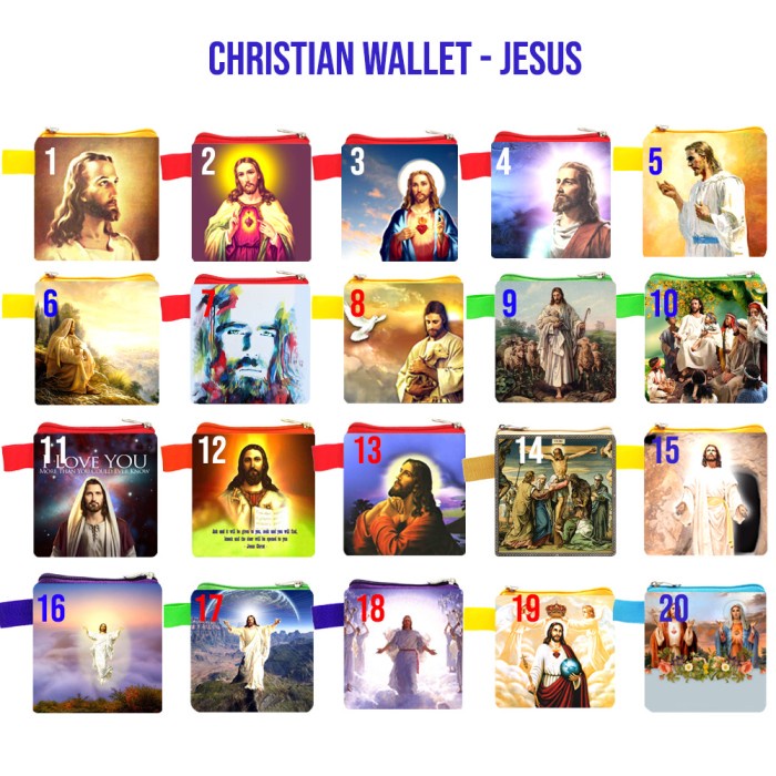 

Christian Wallet Souvenir Kristen Katolik Kristiani Tempat Rosario Bag - PILIH NOMOR