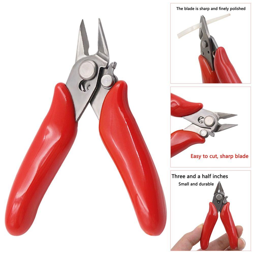 Populer 2Pcs Pemotong Kabel Kawat Listrik Cutting Side Snips Stainless Steel Hand Tools Diagonal Tang