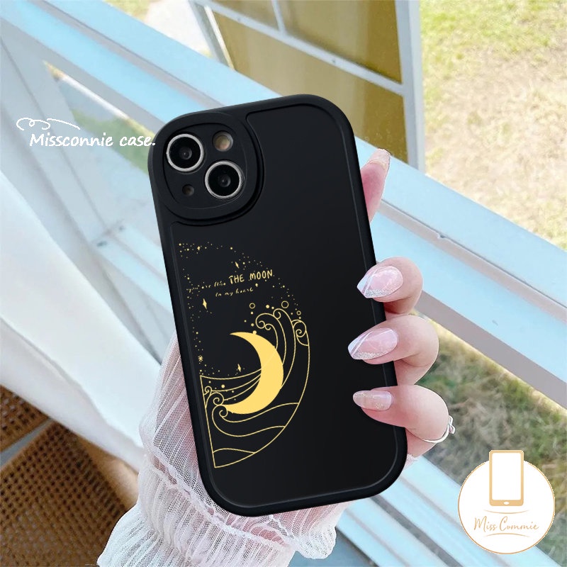 Case Pasangan Untuk Redmi Note11 10 11s 10s 9 9Pro 9s 10Pro 8 11Pro+8Pro Redmi 12C A1 10C 9 9T 9A 10A 9C NFC 10 POCO X3 NFC Pro M3 F4 K40s Mi 11T 12 Lite Simple Sarung The Soon Moon