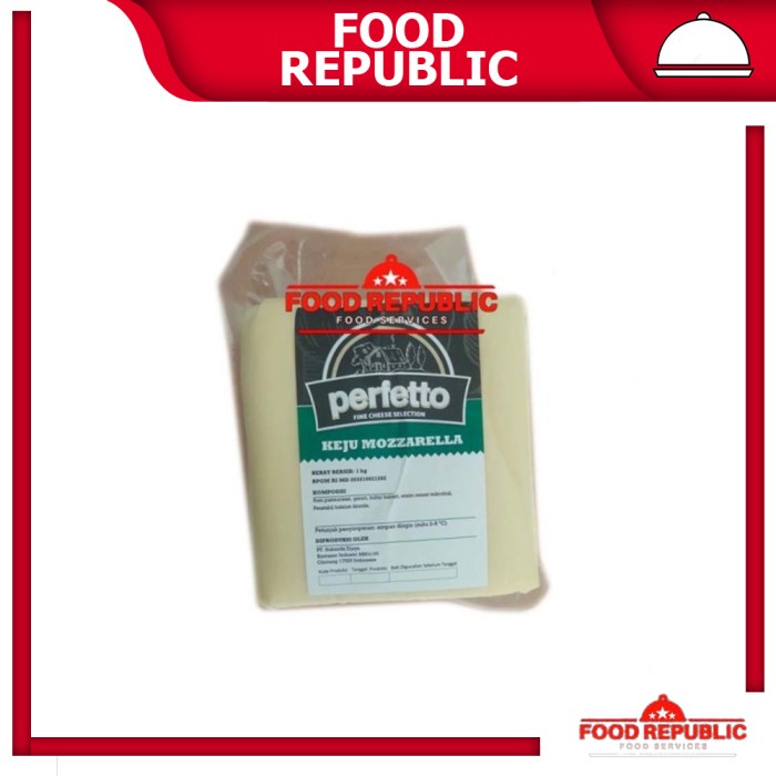 

Best Seller MOZARELLA CHEESE PERFETTO 1 KG - KEJU MOZARELLA PERFETTO IMPORT HALAL