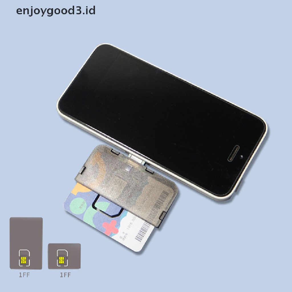 [Rready Stock] SIM Card Adapter SIM Card Reader Untuk 6.6p/SE/6S/6SP /7/7P /8/8P/X/XS Iphone Moble Aksesoris Telepon (ID)