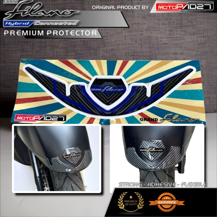 Stiker Spakbor Depan Grand Filano 2023 bahan resin premium