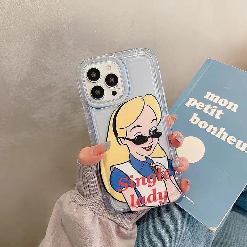 IPHONE Lembut Casing Ponsel Kompatibel Untuk Iphone14 13 11 12 Pro XS Max X Xr7 +8 Plus Casing Fashion Transparan TPU Silikon Shockproof Cover