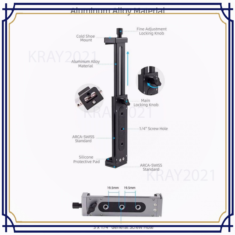 Dudukan Tablet Clip Bracket Holder Mount Tripod Monopod -TP477