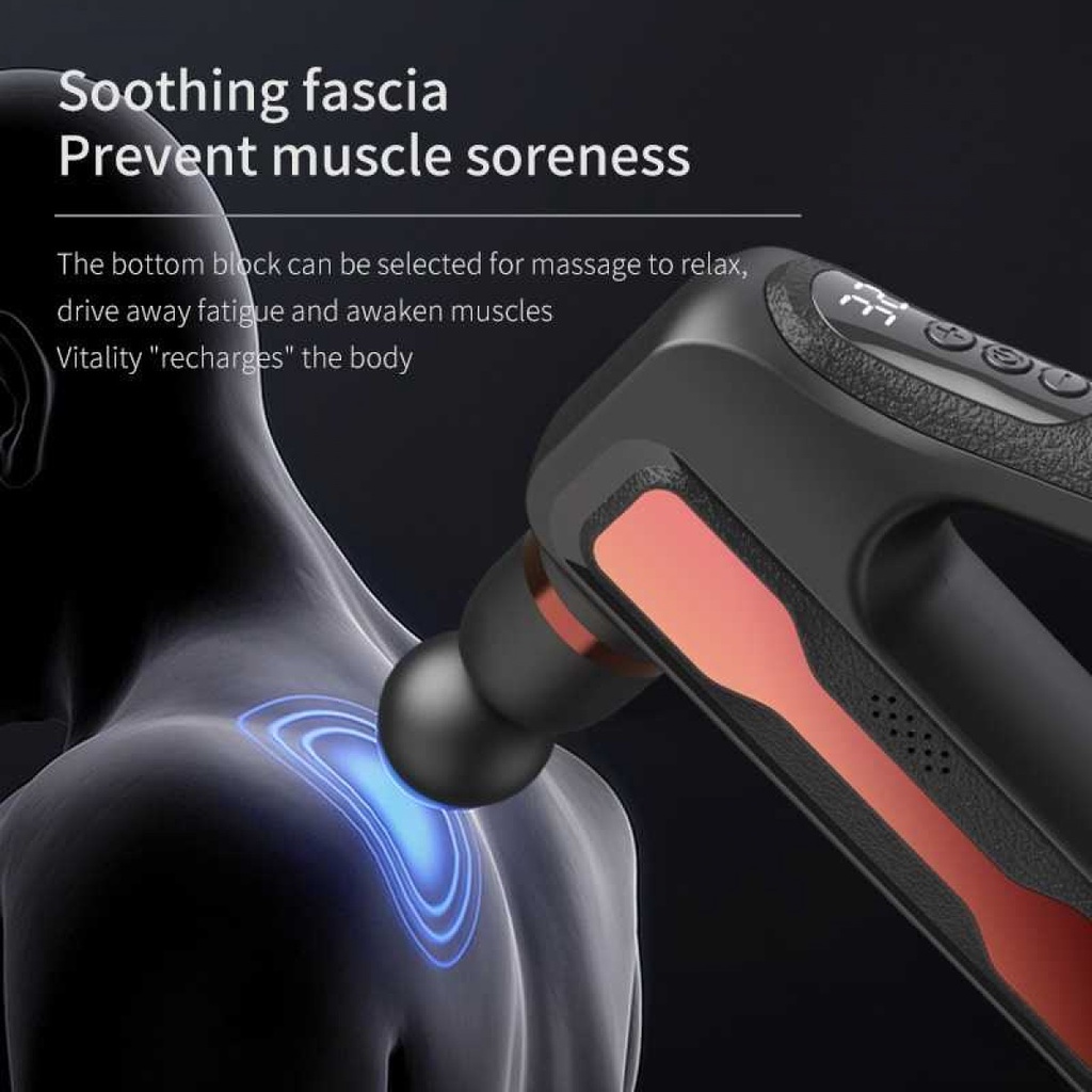 Alat Pijat Elektrik Pundak Punggung Tangan Massage Gun Rechargeable