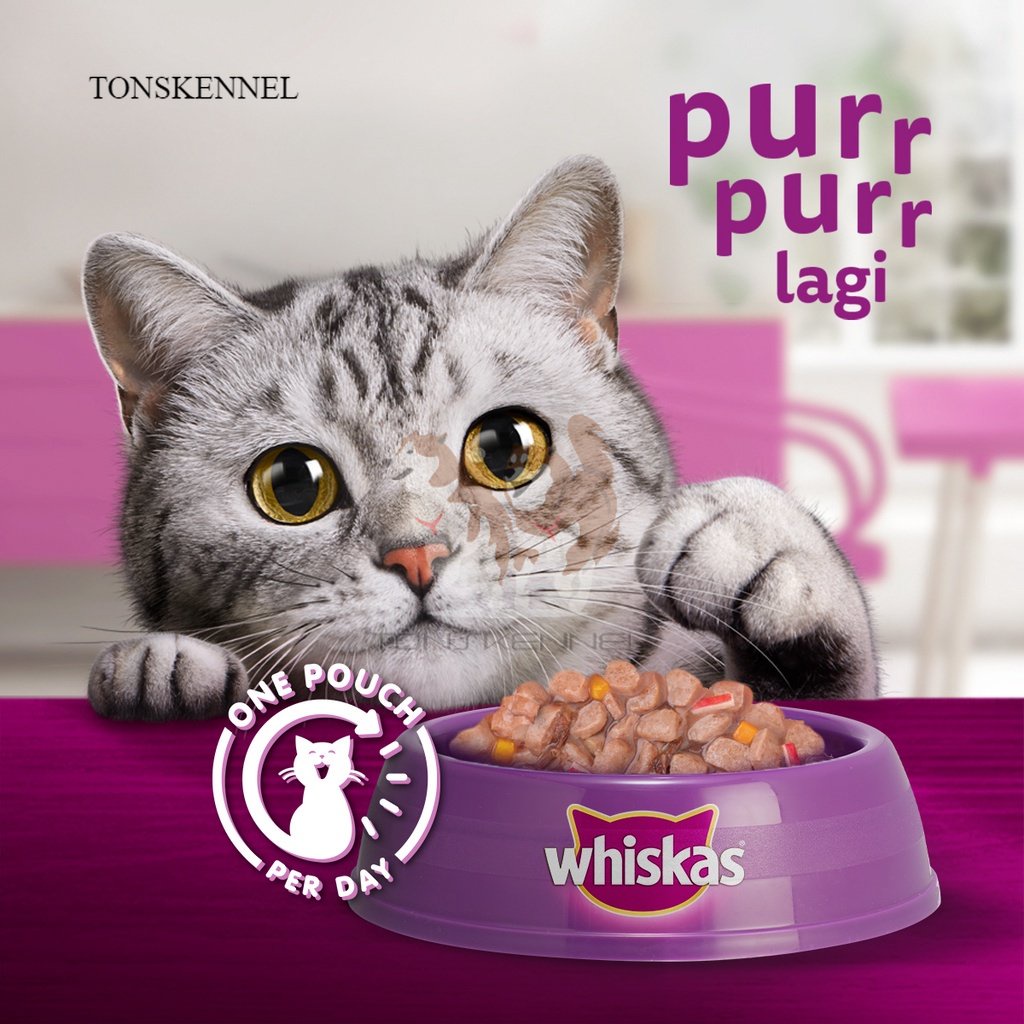 WHISKAS Tasty Mix Makanan Kucing Basah Pouch 70gr 70 gr